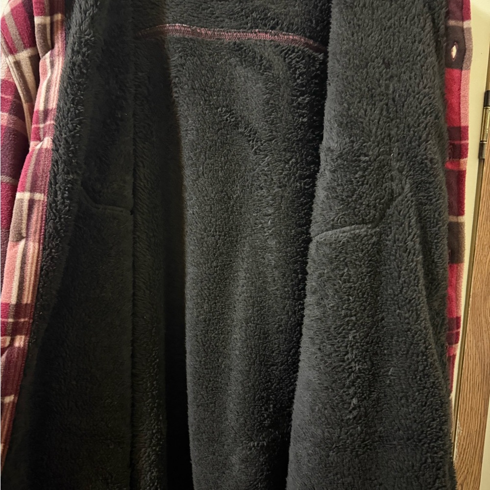 Plaid Flannel Shirt - Red and Pink - Picture 5 of 5